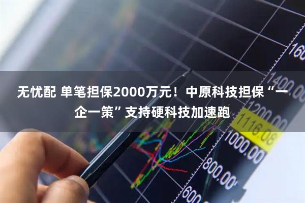 无忧配 单笔担保2000万元！中原科技担保“一企一策”支持硬科技加速跑